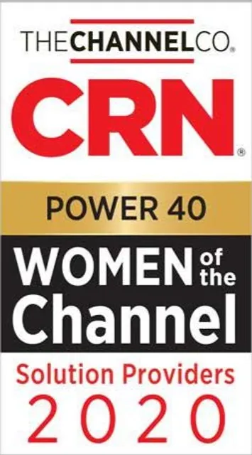 an image showing that pci tec was awarded the channel company CRN solution provider in 2020 for the power 40 women of the channel